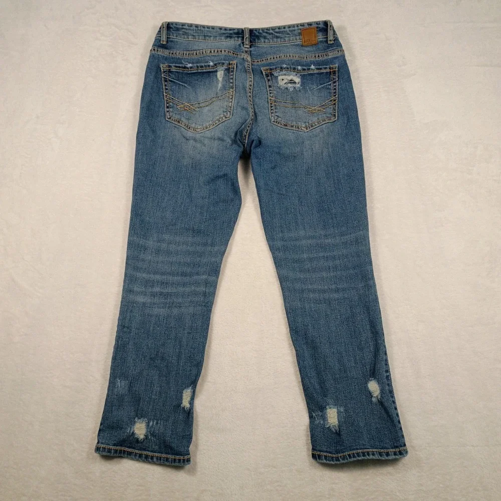 BKE Payton‎ Distressed Crop Jeans Women's Size 28 (30x25) Stretch